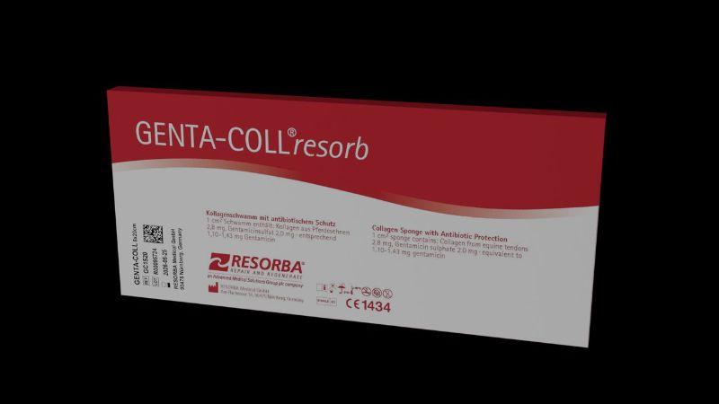 Матеріал колагеновий, що розсмокт. GENTA-COLL resorb з гентаміцином 20смх 5см